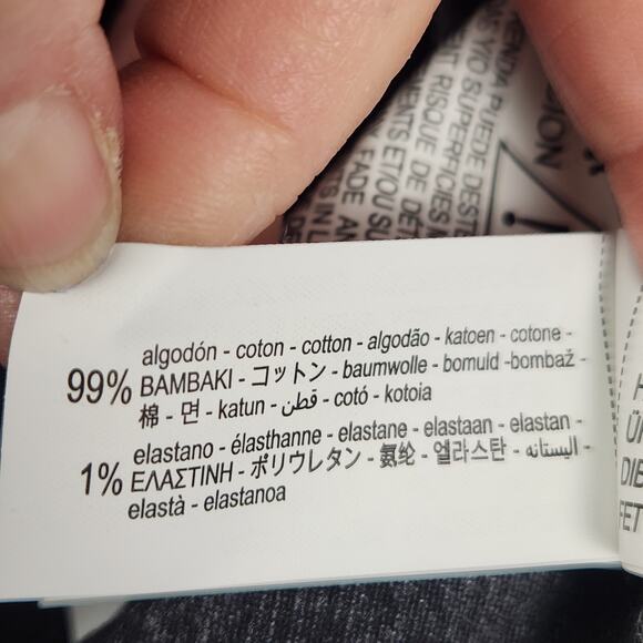 Zara Baggy Wide Jeans Women’s SZ 10 Black Wide Leg Crop Denim High Rise Cotton - Picture 10 of 14